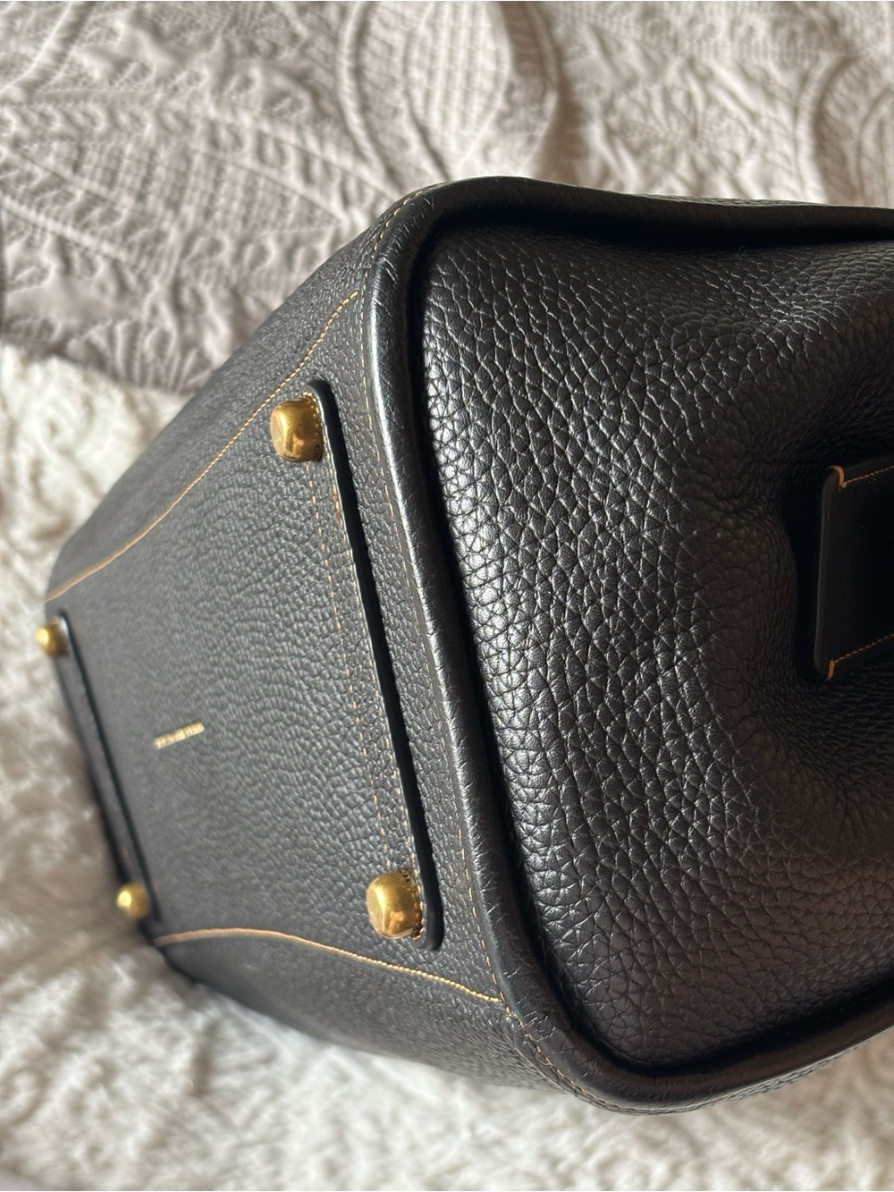 Coach Rogue 39 in Black/Gold Pebbled Leather - Picture 10 of 16